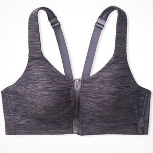 Victoria's Secret Gray Zip-Front Bra